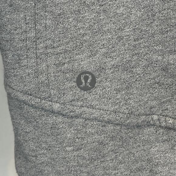 LULULEMON Fleece Please Hoodie Full Zip Sweatshirt Heathered Speckled Gray Sz 4 - Picture 3 of 9